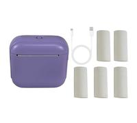 Wdbild Impresora fotográfica digital en miniatura Connectivitys impresora térmica de batería larga para viajes, oficina, uso doméstico, fácil de transportar documentos