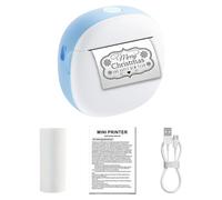Wdbild Impresora portátil de bolsillo sin tinta para fotos, etiquetas y proyectos escolares, 1 rollo de papel