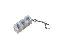 Wdbild Interruptor de teclado portátil, herramienta de prueba, interruptor de teclado de luz LED, llavero de juguete para 2 teclas, 3 teclas, 4 teclas, 1 unidad, quitar y reemplazar interruptores