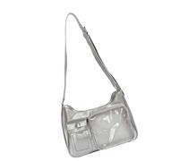 Wdbild Itabag - Bolso de hombro para mujer, con inserto para exhibición de anime, cosplay, axilas, bolso cruzado, Silver, One Size