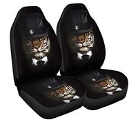 Wdbild Juego completo de fundas para asiento de coche, con estampado de animales, buen ajuste para camión, Vechiles, fundas de asiento para perros, mujeres, SUV