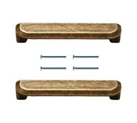Wdbild Juego de 2 manijas de cajón de bronce amarillo para personalizar diseños de interiores y proyectos de cambio de imagen del hogar, pomos de puerta de estilo vintage