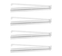 Wdbild Juego de 4 estantes acrílicos para mahjong con Pusher America Styles, juego de accesorios para uso nocturno de juegos, juego de soportes acrílicos para azulejos