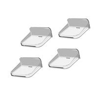 Wdbild Juego de 4 estantes flotantes transparentes de PET para decoración de monitores de bebé y altavoces, montaje en pared, fácil instalación