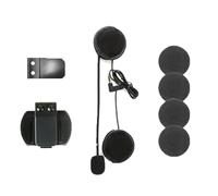 Wdbild Juego de accesorios de intercomunicación para motocicleta con altavoces estéreo e interfaces de sonido de 3,5 mm, auriculares ergonómicos adecuados para conducción de larga distancia