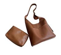 Wdbild Juego de bolso de mano moderno y versátil para mujer, elegante y práctico, bolso cruzado para desplazamientos, café