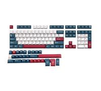 Wdbild Juego de teclas ergonómicas de 136 teclas, altura original, doble disparo, moldeo por inyección, soldado mecánico para teclados mecánicos
