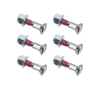 Wdbild Juego de tornillos de cadena M8 x 30 para rueda de cadena anti piñón, juego de bridas de bloqueo adecuados para motocross Dirt Bikes 6 unidades, tornillos de cadena, pernos de piñón, óxido y