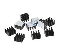 Wdbild Kit surtido de 10 disipadores de calor con cinta térmica 3M, disipador de calor de aluminio para refrigeración de PC, portátil, CPU, GPU, disipador de calor, pin de montaje de CPU radiador de