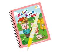 Wdbild Libros para colorear de revelación de agua para niños, reutilizables, aptos para viajes, educativos, para aumentar las habilidades de percepción del color, libros para colorear al agua