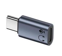 Wdbild Lightn - Adaptador de música para auriculares USB C para teléfono 16 de durabilidad, carcasa de metal, convertidores de auriculares para viajes, adaptador Lightning a tipo C, transferencia de