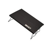 Wdbild Mesa auxiliar portátil plegable para exteriores, mesa de senderismo, mochilero, textura de aleación de aluminio, para camping, playa, mochileros