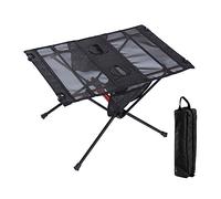 Wdbild Mesa de camping plegable pequeña mesa de comedor plegable al aire libre, mesa de picnic portátil para senderismo, gran capacidad de rodamientos
