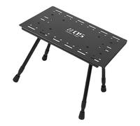 Wdbild Mesa de metal ajustable de aleación de aluminio, escritorio de camping al aire libre, silla plegable portátil para fiesta, jardín, picnic, barbacoa