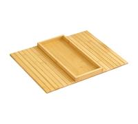 Wdbild Mesa plegable de bambú con reposabrazos para ahorrar espacio, para sala de estar, bebidas, teléfonos inteligentes, libros