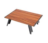 Wdbild Mesa plegable portátil para exteriores, marco de aluminio, para playa, pesca, mochileros, patios