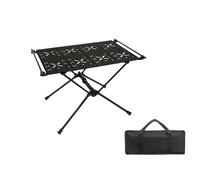 Wdbild Mesa plegable portátil para exteriores, soporte de aleación de aluminio, mesa de camping para viajar, barbacoas, playas