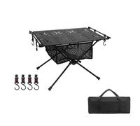 Wdbild Mesa plegable portátil para exteriores, soporte de aleación de aluminio, mesa de camping para viajar, barbacoas, playas