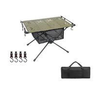 Wdbild Mesa plegable portátil para exteriores, soporte de aleación de aluminio, mesa de camping para viajar, barbacoas, playas