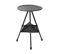 Wdbild Mesa redonda plegable telescópica para exteriores, mesa de comedor de tres patas, mesa de centro portátil de aleación de aluminio, mesa de centro