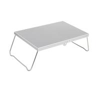 Wdbild Mesas de camping ligeras y plegables de aleación de aluminio, mesa plegable para exteriores, escritorio compacto para pesca y barbecu