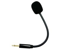 Wdbild Micrófono desmontable de 3,5 mm para auriculares HS35 HS45 Gamings, mejora la transmisión de voz, cubierta resistente al viento, micrófono ABS