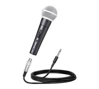 Wdbild Micrófono vocal dinámico con cable para actuaciones escénicas con soporte de choque neumático y patrón de captación cardioide, micrófono vocal dinámico cardioide