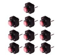 Wdbild Microswitches - Interruptores originales de 2 pines, 10 millones de clics, 2/10 piezas, 6 x 6 x 7,2 mm, mejora los teclados para juegos