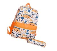 Wdbild Mochila escolar, mochila de dibujos animados y estuches para bolígrafos, práctica mochila escolar para niños y niñas con gran capacidad y correa ajustable, Red, Talla única