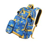Wdbild Mochila escolar, mochila escolar con estuche para lápices para niños y niñas, bolsas para laptop, gran capacidad, puerto de carga USB, Blue, S