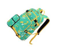 Wdbild Mochila escolar, mochila escolar con estuche para lápices para niños y niñas, bolsas para laptop, gran capacidad, puerto de carga USB, Green, S