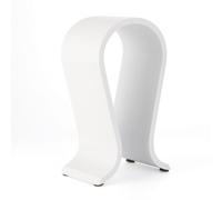 Wdbild Moderno soporte para auriculares para colocar sobre la oreja, estante de almacenamiento de escritorio simple con organizador de cables, soporte de exhibición de auriculares