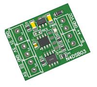 Wdbild Módulo de control de red RS485 de 2 canales, 5 V, 12 V, 24 V, RS485, placa adaptadora de sensores de 55 a 125 ℃, repuesto de temperatura industrial
