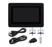Wdbild Monitor de pantalla táctil HDTV de 7 pulgadas con resolución de 1024 x 600, pantalla táctil capacitiva para placa de desarrollo, monitor portátil HDTV