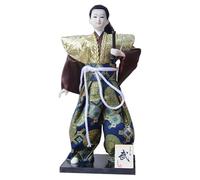 Wdbild Muñecas japonesas Samurais masculinas de 12 pulgadas en kimonos para decoración única del hogar y exhibición coleccionable