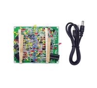 Wdbild NE555 + CD4017 - Kit de aprendizaje para práctica, módulo electrónico de luces intermitentes LED, placa de circuito