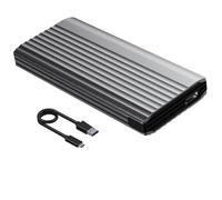 Wdbild NVME - Caja de unidades de estado sólido con iluminación ARGB, conexión USB C de 10 Gbps, no necesita herramientas