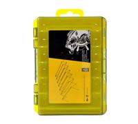 Wdbild Organizador de aparejos de pesca, caja de doble cara, caja de almacenamiento transparente para señuelos de pesca, caja de almacenamiento