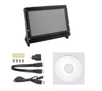 Wdbild Pantalla LCD de 7 pulgadas con 5 puntos táctiles 1024 x 600 para 4B/3B+ y otros proyectos electrónicos de computadoras pequeñas