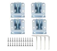 Wdbild Paquete de 4 patas ajustables para gabinete, patas de metal resistentes con diseño antideslizante para armarios de estabilidad