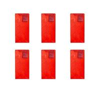Wdbild Paquete de 6 bolsas para botellas de vino que mejoran tu presentación, bolsas para botellas de vino, textura de papel, adecuadas para varios eventos, Red, Double branch