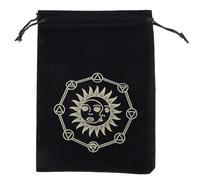 Wdbild Paquete de tarjetas de juego de mesa con cordón, bolsa de almacenamiento de tarot, bolsas de joyería, bolsas de embalaje de cristal de adivinación de brujas, e