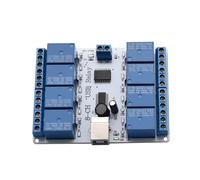 Wdbild Placa de control USB de 8 canales, 12 V, módulo de control USB, placa de circuito para proyectos electrónicos