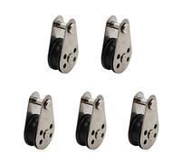 Wdbild Polea de alambre de acero inoxidable M15 M20 M25 M32 resistente cuerda de elevación de una sola rueda bloque de polea para elevación de cuerda de alambre para polipasto retractor manual con