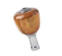 Wdbild Pomo de mango de carrete de pesca, balancines de madera maciza, perilla de carrete de caída de agua, brazo basculante