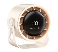 Wdbild Práctico ventilador de escritorio USB con control de velocidad continuo, pantalla digital para oficinas en casa y viajes, ventilador de ajuste multiángulo