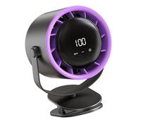 Wdbild Práctico ventilador de escritorio USB con control de velocidad continuo, pantalla digital para oficinas en casa y viajes, ventilador de ajuste multiángulo