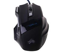 Wdbild Professional Gaming - Cuerda elástica mecánica retroiluminada de 7 botones, 5500 ppp