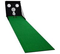 Wdbild Red portátil de práctica de golf, herramienta de entrenamiento, dispositivo de práctica de golf, red de entrenamiento fácil de usar con alfombrillas