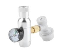 Wdbild Regulador de CO2 multifuncional de 0 a 60 PSI, pequeño, adecuado para entusiastas de la cerveza casera y amantes del agua de soda. Pequeño
